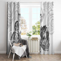 Aroha Maori Language Window Curtain Te Reo Maori Inspired Art