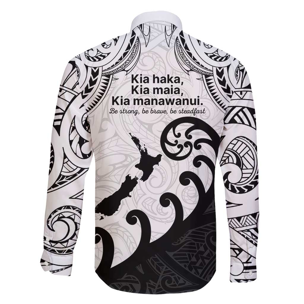 Kia Haka Maori language Family Matching Off Shoulder Short Dress and Hawaiian Shirt Te Reo Maori Inspired Art LT9 - Polynesian Pride