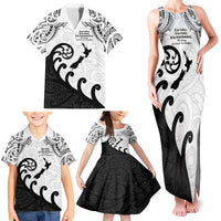 Kia Haka Maori language Family Matching Tank Maxi Dress and Hawaiian Shirt Te Reo Maori Inspired Art