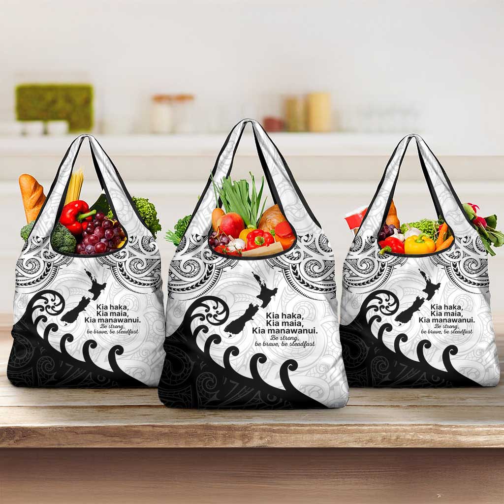 Kia Haka Maori language Grocery Bag Te Reo Maori Inspired Art