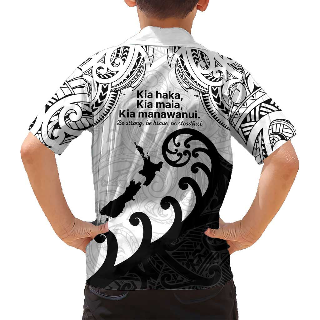 Kia Haka Maori language Kid Hawaiian Shirt Te Reo Maori Inspired Art