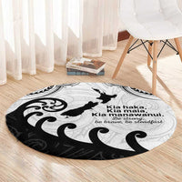 Kia Haka Maori language Round Carpet Te Reo Maori Inspired Art LT9 - Polynesian Pride