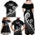 Kia Mau Ki To Ukaipo Family Matching Off Shoulder Maxi Dress and Hawaiian Shirt Te Reo Maori Koru Fern Art