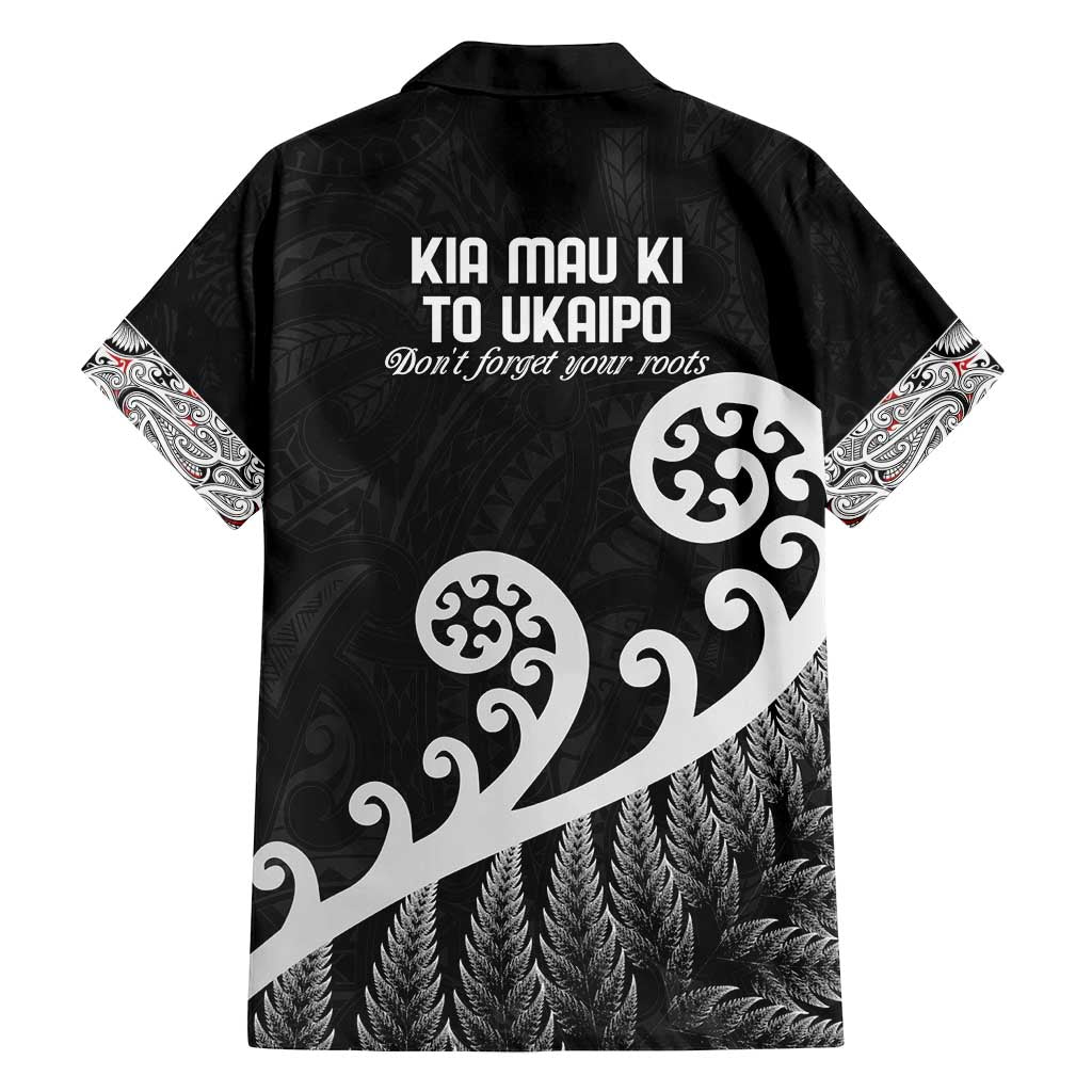 Kia Mau Ki To Ukaipo Family Matching Off Shoulder Maxi Dress and Hawaiian Shirt Te Reo Maori Koru Fern Art