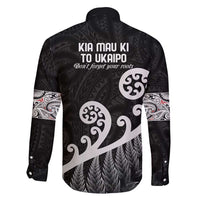 Kia Mau Ki To Ukaipo Family Matching Tank Maxi Dress and Hawaiian Shirt Te Reo Maori Koru Fern Art LT9 - Polynesian Pride