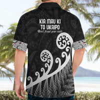 Kia Mau Ki To Ukaipo Hawaiian Shirt Te Reo Maori Koru Fern Art