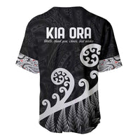 Kia Ora Maori Language Baseball Jersey Te Reo Maori Koru Fern Art LT9 - Polynesian Pride