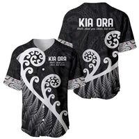 Kia Ora Maori Language Baseball Jersey Te Reo Maori Koru Fern Art LT9 - Polynesian Pride