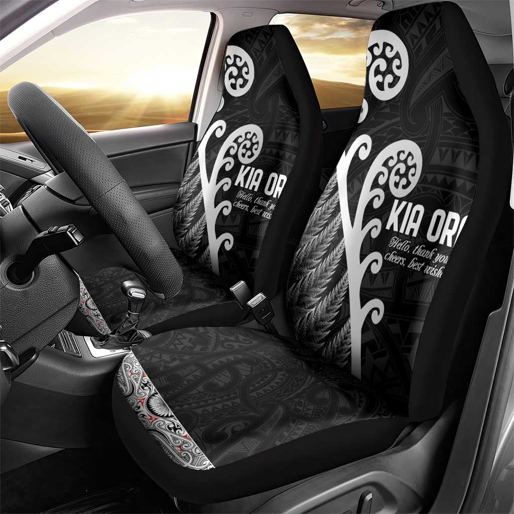 Kia Ora Maori Language Car Seat Cover Te Reo Maori Koru Fern Art