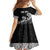Kia Ora Maori Language Family Matching Short Sleeve Bodycon Dress and Hawaiian Shirt Te Reo Maori Koru Fern Art
