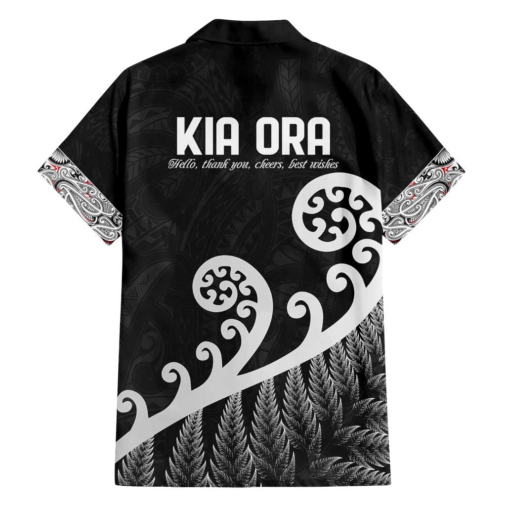 Kia Ora Maori Language Family Matching Tank Maxi Dress and Hawaiian Shirt Te Reo Maori Koru Fern Art