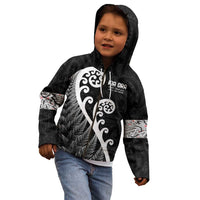 Kia Ora Maori Language Kid Hoodie Te Reo Maori Koru Fern Art