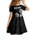 Kia Ora Maori Language Kid Short Sleeve Dress Te Reo Maori Koru Fern Art