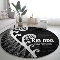 Kia Ora Maori Language Round Carpet Te Reo Maori Koru Fern Art LT9 - Polynesian Pride