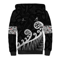 Kia Ora Maori Language Sherpa Hoodie Te Reo Maori Koru Fern Art