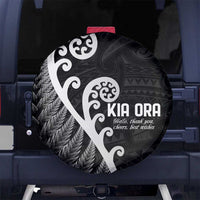 Kia Ora Maori Language Spare Tire Cover Te Reo Maori Koru Fern Art LT9 - Polynesian Pride