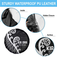 Kia Ora Maori Language Spare Tire Cover Te Reo Maori Koru Fern Art LT9 - Polynesian Pride