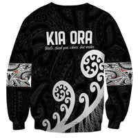 Kia Ora Maori Language Sweatshirt Te Reo Maori Koru Fern Art