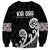 Kia Ora Maori Language Sweatshirt Te Reo Maori Koru Fern Art