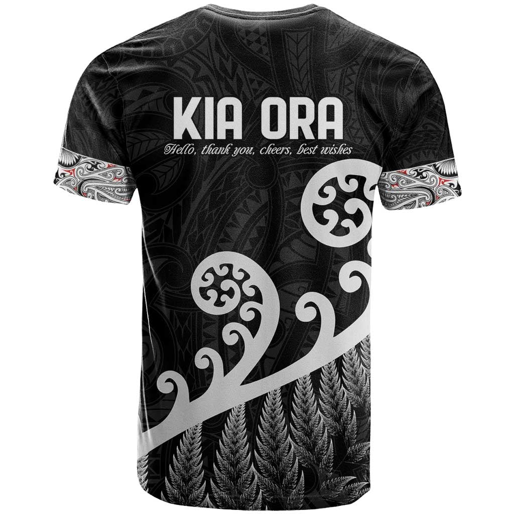 Kia Ora Maori Language T Shirt Te Reo Maori Koru Fern Art