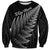 New Zealand Te Reo Māori Sweatshirt Simple Black Fern