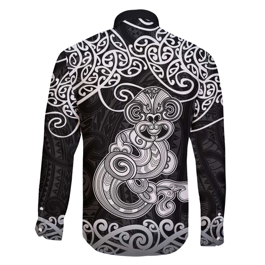 Te Reo Maori Tiki Inspired Art Family Matching Off Shoulder Maxi Dress and Hawaiian Shirt