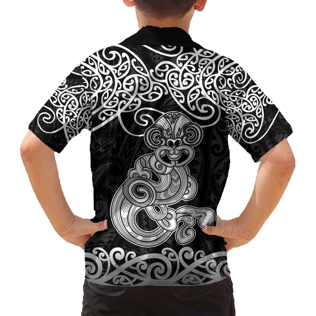 Te Reo Maori Tiki Inspired Art Family Matching Summer Maxi Dress and Hawaiian Shirt LT9 - Polynesian Pride