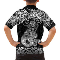 Te Reo Maori Tiki Inspired Art Kid Hawaiian Shirt