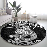 Te Reo Maori Tiki Inspired Art Round Carpet LT9 - Polynesian Pride