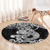 Te Reo Maori Tiki Inspired Art Round Carpet LT9 - Polynesian Pride