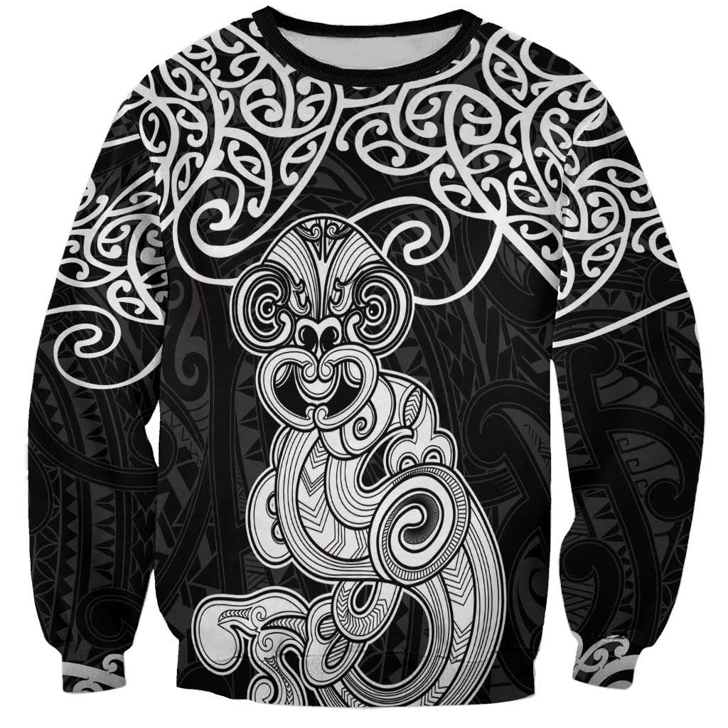 Te Reo Maori Tiki Inspired Art Sweatshirt