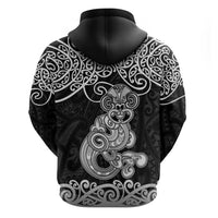 Te Reo Maori Tiki Inspired Art Zip Hoodie LT9 - Polynesian Pride