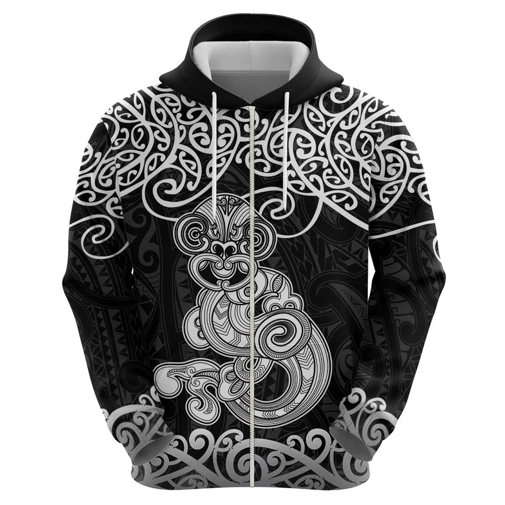 Te Reo Maori Tiki Inspired Art Zip Hoodie LT9 - Polynesian Pride