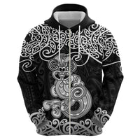 Te Reo Maori Tiki Inspired Art Zip Hoodie LT9 - Polynesian Pride