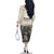 Whanau Maori Language Family Matching Off The Shoulder Long Sleeve Dress and Hawaiian Shirt Te Reo Maori Inspired Art