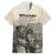 Whanau Maori Language Family Matching Off Shoulder Maxi Dress and Hawaiian Shirt Te Reo Maori Inspired Art