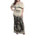 Whanau Maori Language Family Matching Off Shoulder Maxi Dress and Hawaiian Shirt Te Reo Maori Inspired Art