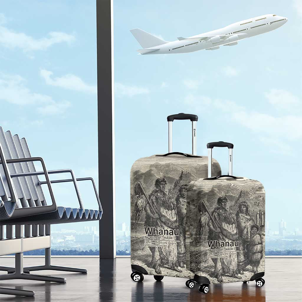 Whanau Maori Language Luggage Cover Te Reo Maori Inspired Art LT9 - Polynesian Pride