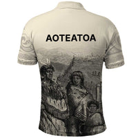 Whanau Maori Language Polo Shirt Te Reo Maori Inspired Art