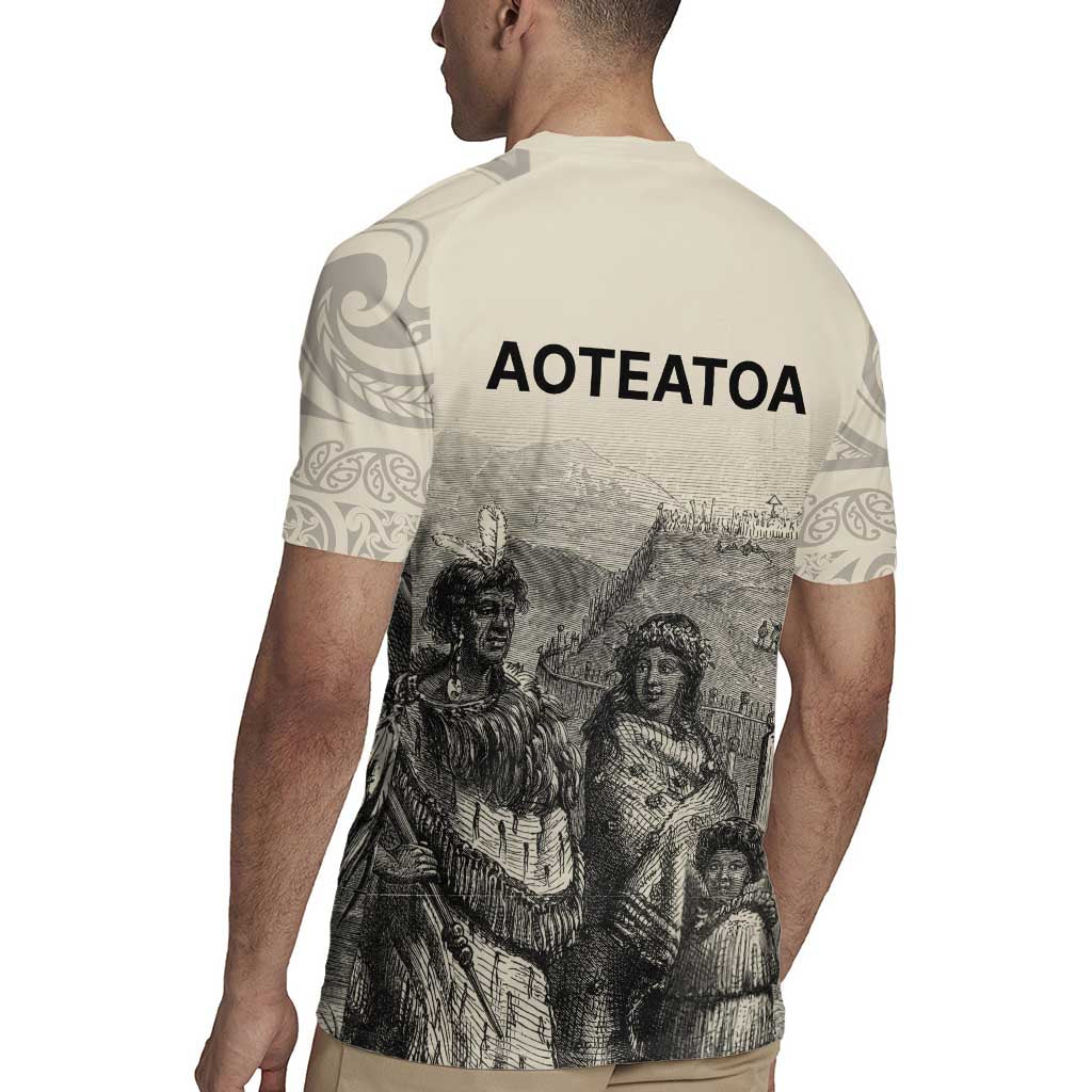 Whanau Maori Language Rugby Jersey Te Reo Maori Inspired Art