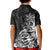 Polynesian Sunset Plumeria Kid Polo Shirt Pacific Island Tribal Black Style LT9 - Polynesian Pride