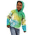 Polynesian Sunset Plumeria Kid Hoodie Pacific Island Tribal Green Style LT9 - Polynesian Pride
