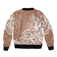 Polynesian Sunset Plumeria Bomber Jacket Pacific Island Tribal Nude Style LT9 - Polynesian Pride