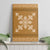 Hawaiian Quilt Block Design Canvas Wall Art Gold Hawaii Culture Motifs - Polynesian Pride