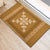 Hawaiian Quilt Block Design Rubber Doormat Gold Hawaii Culture Motifs - Polynesian Pride