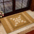Hawaiian Quilt Block Design Rubber Doormat Gold Hawaii Culture Motifs - Polynesian Pride
