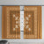 Hawaiian Quilt Block Design Window Curtain Gold Hawaii Culture Motifs - Polynesian Pride