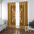 Hawaiian Quilt Block Design Window Curtain Gold Hawaii Culture Motifs - Polynesian Pride