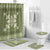 Hawaiian Quilt Block Design Bathroom Set Lime Hawaii Culture Motifs - Polynesian Pride