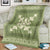 Hawaiian Quilt Block Design Blanket Lime Hawaii Culture Motifs - Polynesian Pride